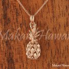 14K Pink Gold Pineapple Pendant (M) Hawaiian Jewelry GP3117