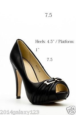 Hot new sexy black peep toe court shoes 