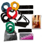 5 Levels Resistance Bands by BodyBudd™ with Guide, Pouch and Door Anchor