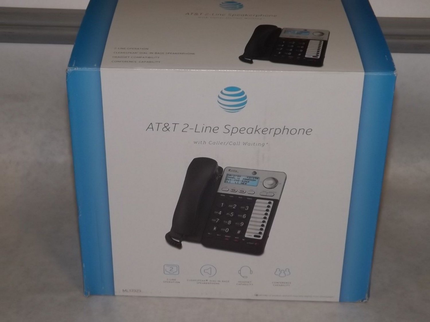 AT&T ML17929 2 Line Office Phone Caller ID Speakerphone Conference