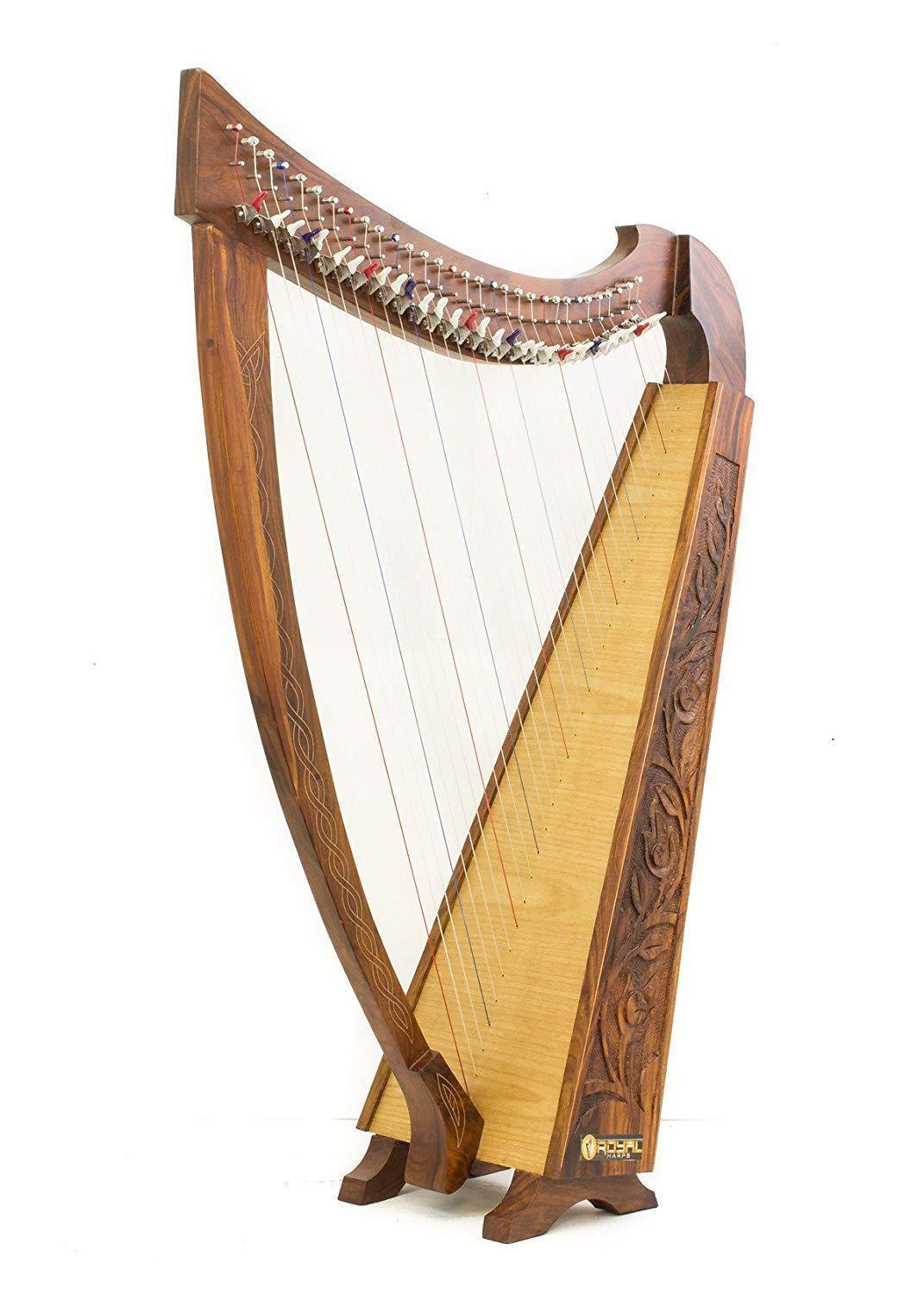 42 INCH TALL Irish Celtic Pedestal Harp 32 Strings Extra Strings