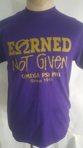 OMEGA PSI PHI FRATERNITY  T- SHIRT SIZE:SMALL