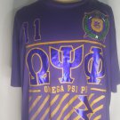 OMEGA PSI PHI FRATERNITY DRI-FIT SHORT SLEEVE T- SHIRT  SIZE:2X