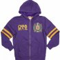 OMEGA PSI PHI FRATERNITY ZIP UP HOODIE JACKET 5XL
