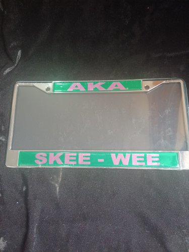 AKA ALPHA KAPPA ALPHA SKEE-WEE LICENSE PLATE FRAME