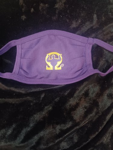 OMEGA PSI PHI FRATERNITY POLYESTER FACE MASK COVER 1911
