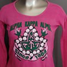 AKA ALPHA KAPPA ALPHA SORORITY PINK CREW NECK BLOUSE