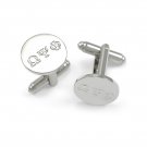 Omega Psi Phi Fraternity Silver Cuff Link Set