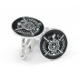 Omega Psi Phi Fraternity Silver Cuff Link Set