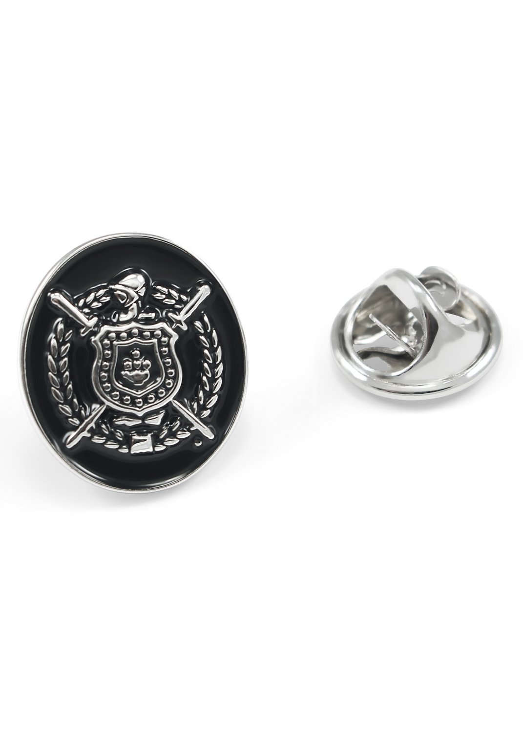 Omega Psi Phi Fraternity Silver Lapel Pin