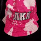 AKA ALPHA KAPPA ALPHA SORORITY PINK TYE DYE BUCKET HAT