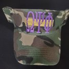 Omega Psi Phi Fraternity Camoflauge  Sun visor hat
