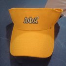 Alpha Phi Alpha Fraternity Gold Sun visor hat
