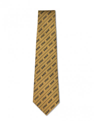 Alpha Phi Alpha TIE OLD GOLD 100% silk