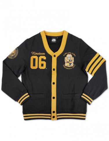 Alpha Phi Alpha CARDIGAN JACKET BLACK