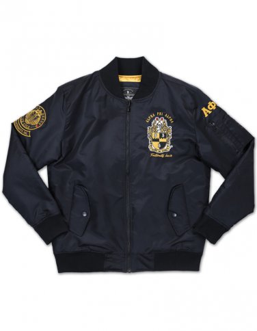 Alpha Phi Alpha BOMBER JACKET BLACK