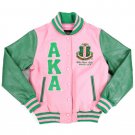 ALPHA KAPPA ALPHA WOOL JACKET Pink / Green ALPHA KAPPA ALPHA WOOL JACKET Pink / Green