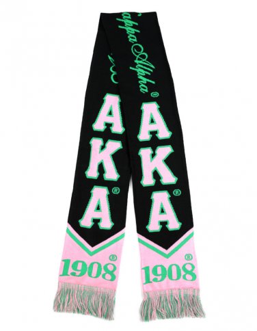 ALPHA KAPPA ALPHA SCARF BLACK