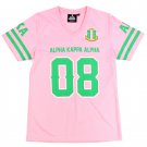 ALPHA KAPPA ALPHA FOOTBALL JERSEY TEE PINK