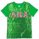 ALPHA KAPPA ALPHA SEQUIN TEE GREEN ALPHA KAPPA ALPHA SEQUIN TEE GREEN
