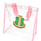 ALPHA KAPPA ALPHA CLEAR TOTE BAG PINK ALPHA KAPPA ALPHA CLEAR TOTE BAG PINK
