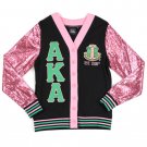ALPHA KAPPA ALPHA SEQUIN CARDIGAN BLACK