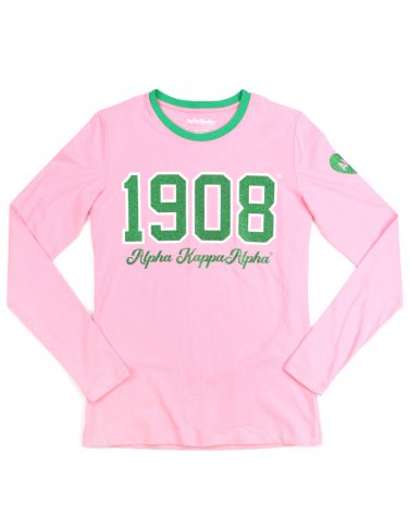 ALPHA KAPPA ALPHA LONG SLEEVE TEE PINK