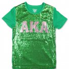 ALPHA KAPPA ALPHA SEQUIN TEE GREEN