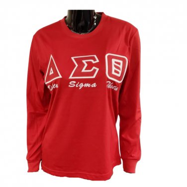 Delta Sigma Theta Tee Shirt Long Sleeve