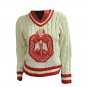 Delta Sigma Theta V Neck Cream Sweater