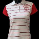 Delta Sigma Theta Striped Polo Tee Shirt Delta Sigma Theta Striped Polo Tee Shirt