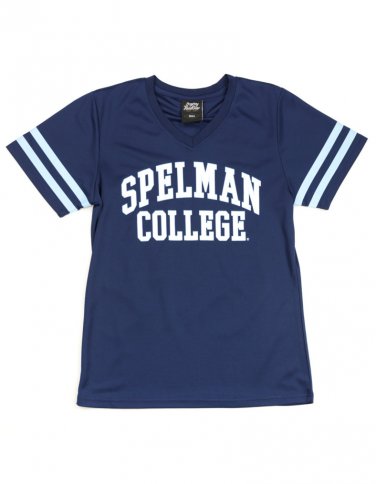 WOMEN'S SPELMAN COLLEGE FOOTBALL JERSEY TEE