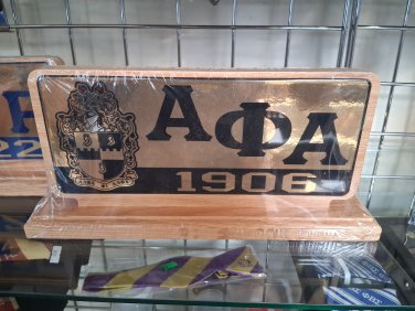 ALPHA PHI ALPHA WOOD DESK DECOR