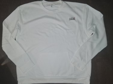 ALPHA KAPPA ALPHA White Crewneck Sweatshirt with Pockets 2XL