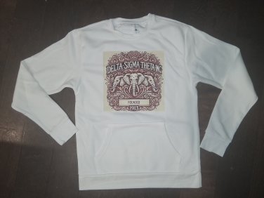 Delta Sigma Theta Crewneck Sweatshirt with Pockets Small