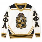 ALPHA PHI ALPHA WOOL V-NECK SWEATER CARDIGAN IVORY