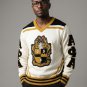 ALPHA PHI ALPHA WOOL V-NECK SWEATER CARDIGAN IVORY