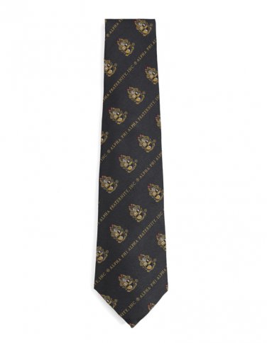 Alpha Phi Alpha CREST TIE BLACK