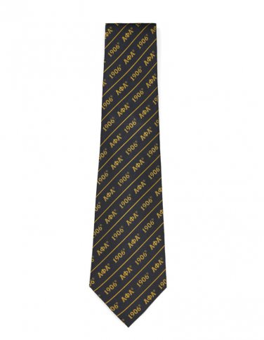 Alpha Phi Alpha LETTER TIE BLACK