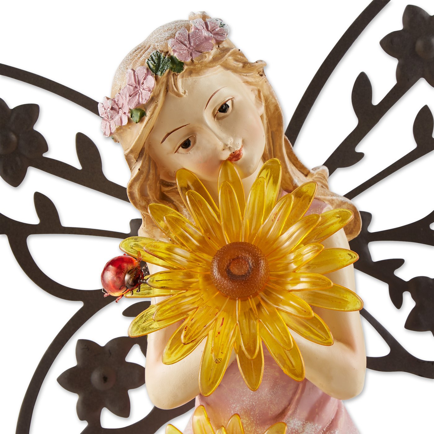 fairy solar statue