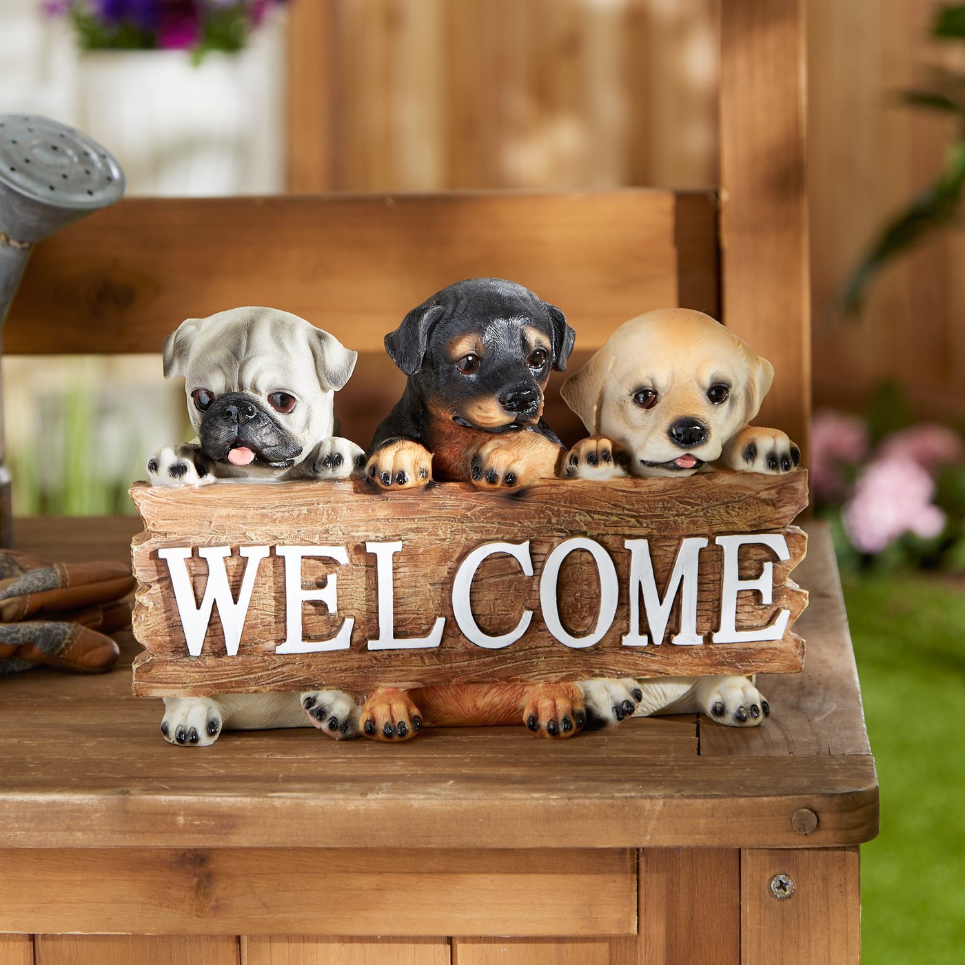 ADORABLE PUPPIES SIGN DECOR