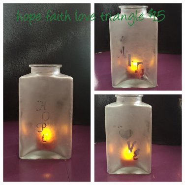 Triangle Frosted Bottle