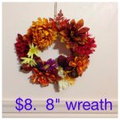 Fall flower wreath