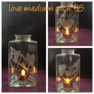 Triangle Etched Bottle