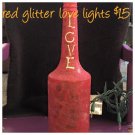 Lighted Glass Bottle