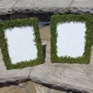 Moss Picture Frames 4- 8"x10" Moss Covered frames wedding table number frames french country theme