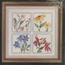 Four Florals Cross Stitch Kit by Janlynn Four Florals Cross Stitch Kit by Janlynn