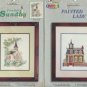 4 Cross Stitch Charts Pack - Country Sunday, Painted Lady, Loon Lake and Nautilus