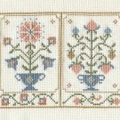 COLONIAL GARDEN Finished Completed Stitchery Hand Made