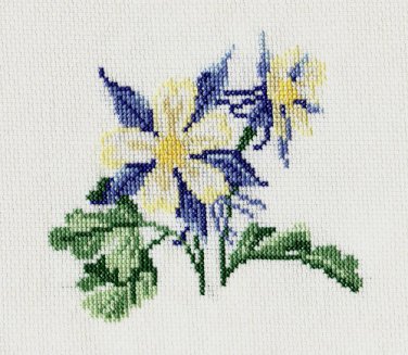 COLUMBINE Finished Completee Stitchery Hand Made